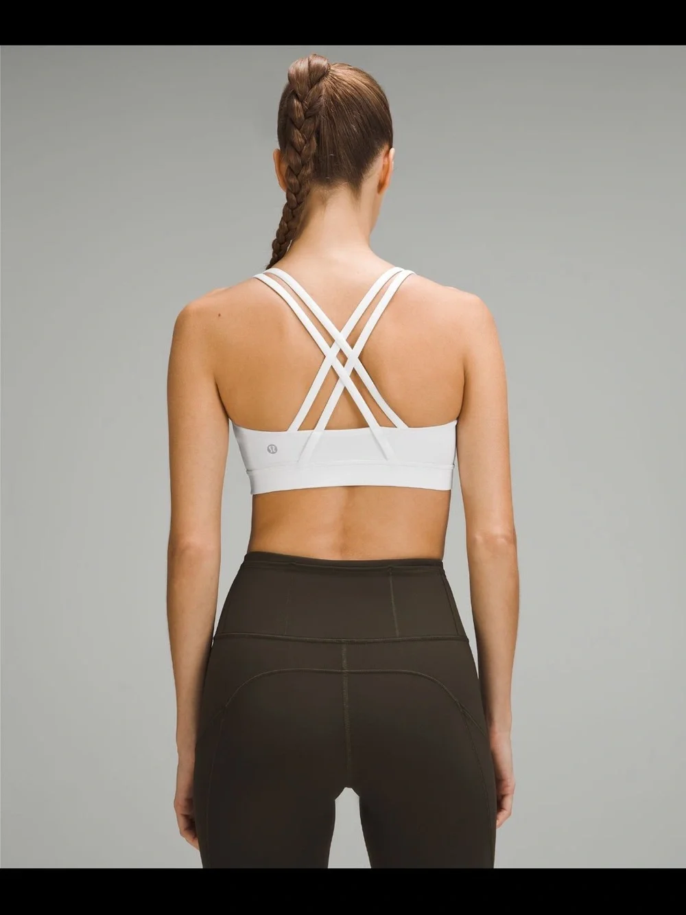 lululemon athletica White Scoop Sports Bra